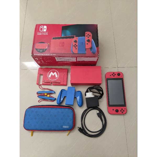 Jual Nintendo Switch V2 Mario Edition Fullset Tanpa Game | Shopee Indonesia