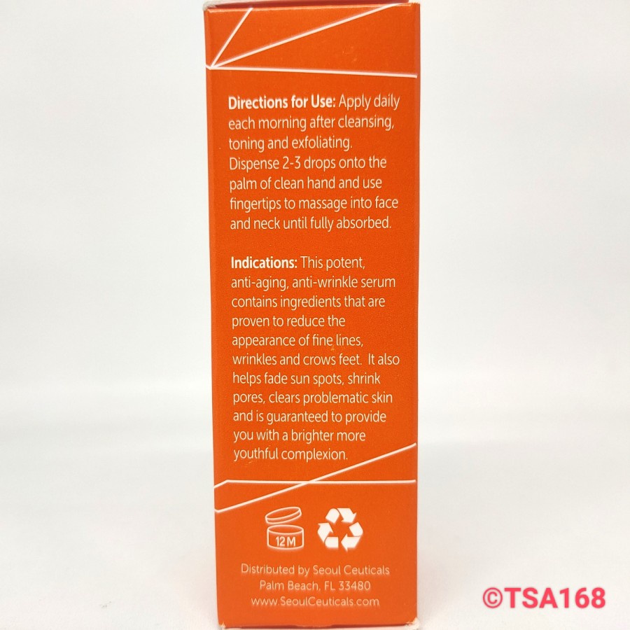 Seoul Ceuticals Day Glow Serum Anti Aging Formula 30 ml 1 Oz Korea