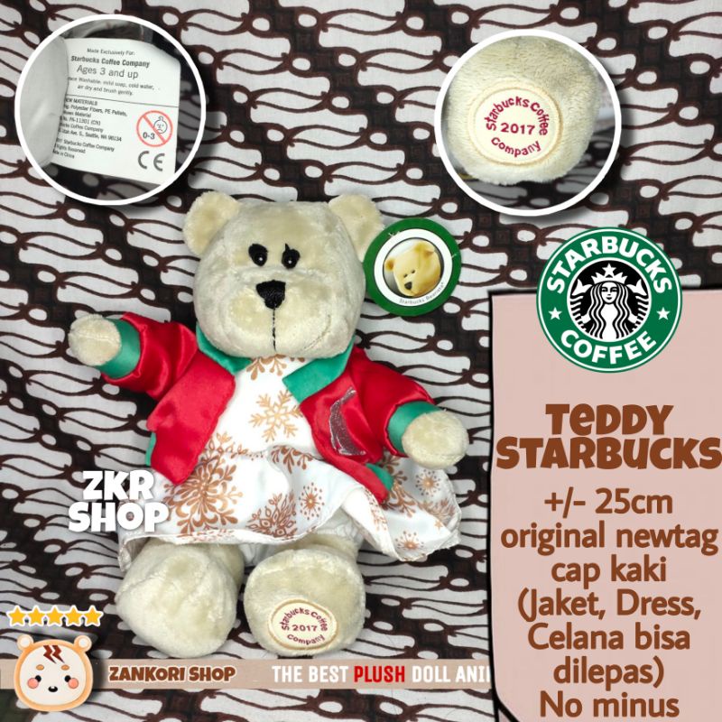 BONEKA TEDDY BEAR STARBUCKS BEARISTA -BEAR COLLECTION