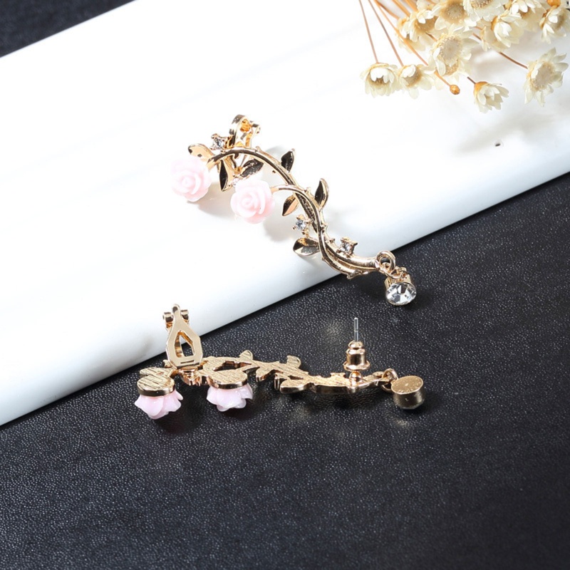 Siy Anting Pendaki Telinga Modis Keliling Ear Leaf Clip Earring Untuk Wanita Perempuan