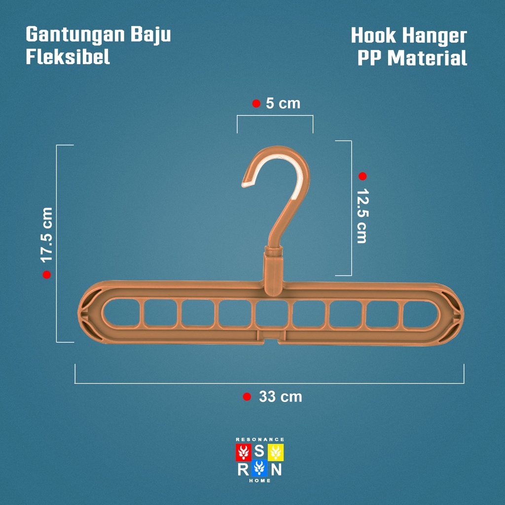 Gantungan Baju Fleksibel / Flexible Hanger / Resonance Home