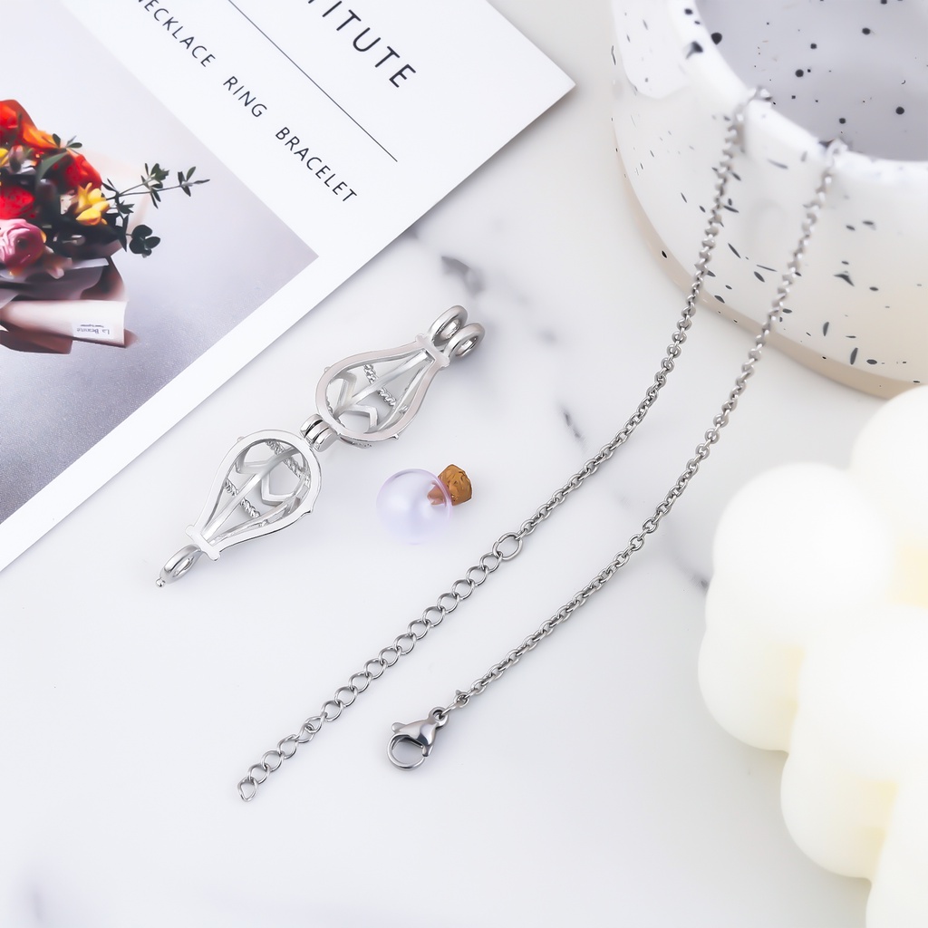 Kalung Guci Hollow Untuk Abu Kremasi Kalung Untuk Abu Kerawang Air Mata Guci Liontin Kalung Kremasi Guci Memorial Liontin Memorial Perhiasan Hadiah Untuk Wanita Perempuan