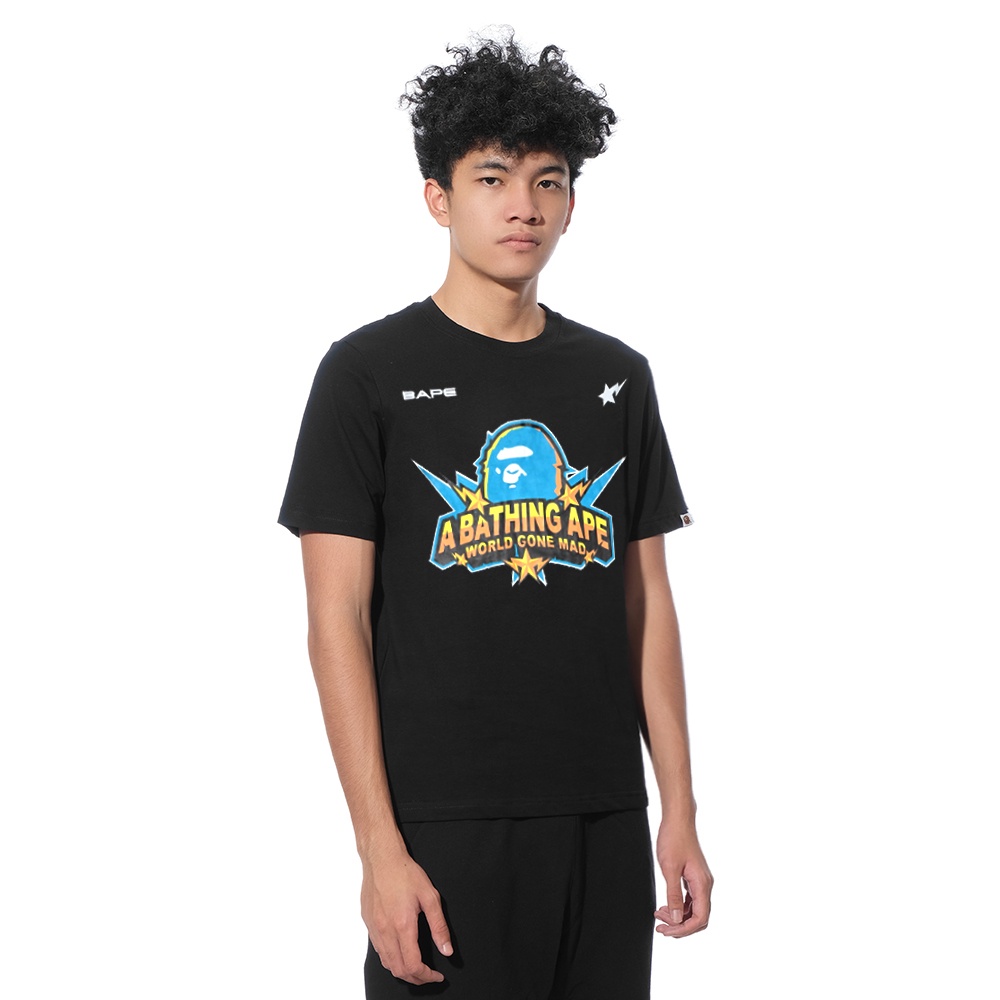 A Bathing Ape Team Logo T-Shirt Black