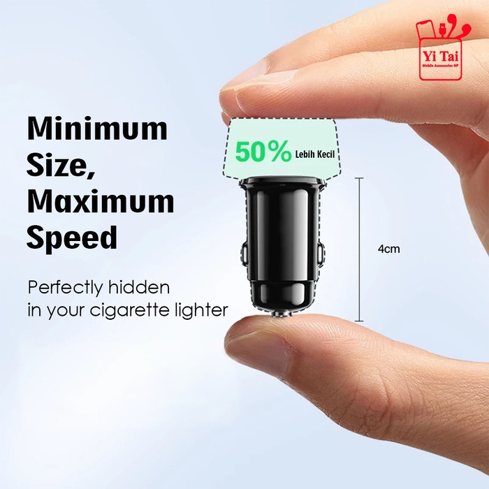 CAR CHARGER YI TAI 1 PORT USB PD20W /CHARGER MOBIL FAST CHARGER -CCG08