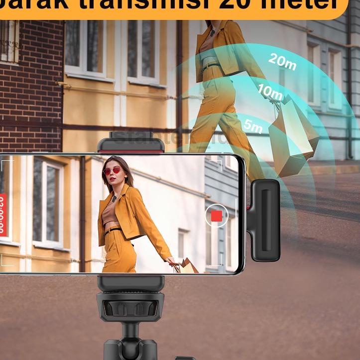 Jual Harga Bersaing microphone clip on wireless 2 mikrofon mic clip on