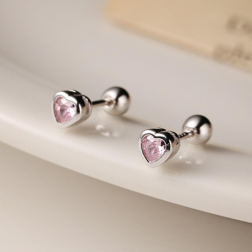 Mxbeauty Anting Wanita Kepribadian Temperamen Mini Mewah Elegan Manis Zirkon Telinga Stud