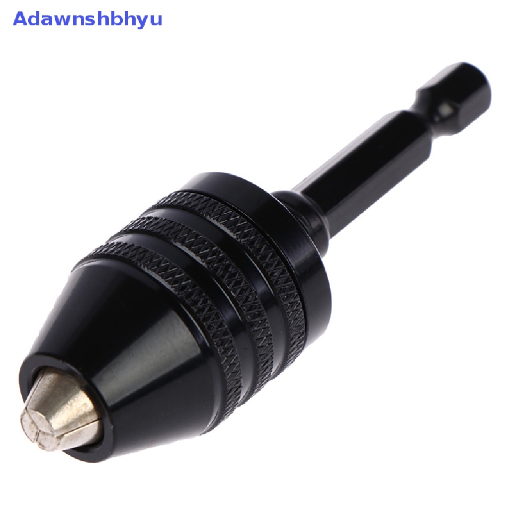 Adhyu 1/4 ''Hex Shank Keyless Drill Chuck Perubahan Cepat Adaptor Converter Adaptor Bor ID