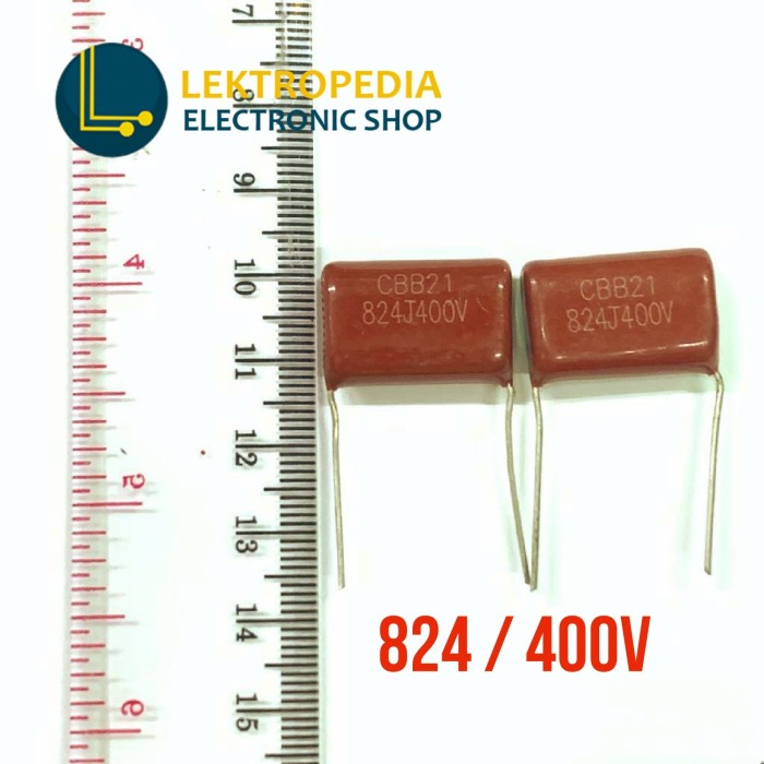 Milar Volt Tinggi 824 / 400v Kapasitor 400 v 820nF 820 nF 824j Mylar