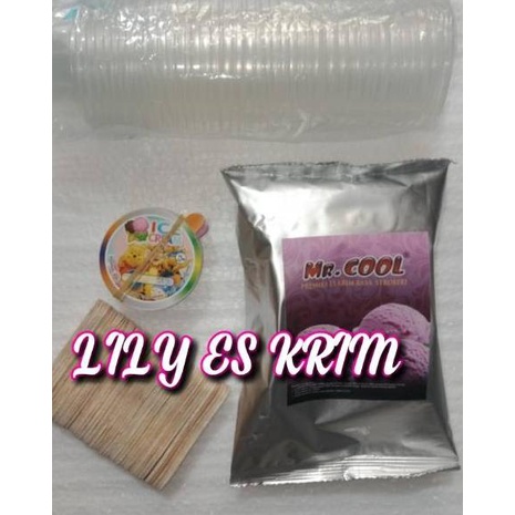 

㊋ PAKET ICE CREAM / ES KRIM BUBUK ICE CREAM 250 GRAM CUP BENING MURAH ㅡ
