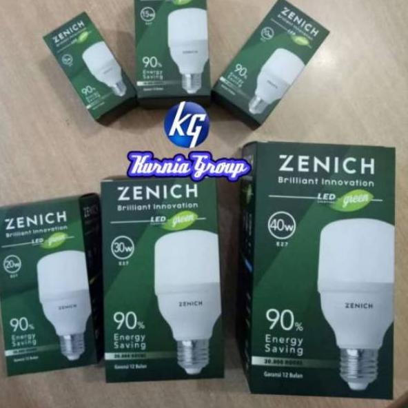 MWI.21De22ĸ • LAMPU LED 20W MURAH KAPSUL ZENICH GREEN TERANG ISTIMEWA CAPSUL PUTIH 20 WATT E27