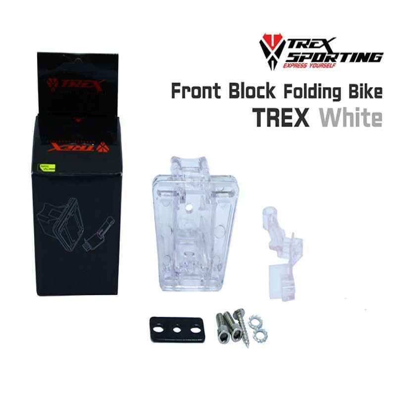 FRONT BLOCK TREX BENING TRANSPARAN ADAPTOR BRACKET TAS DEPAN SEPEDA LIPAT SELI