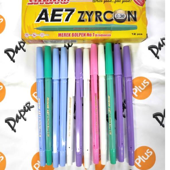 

Diskon⁂ Pulpen / Ballpoint STANDARD AE7 Zyrcon (body warna warni) (12pcs) 97