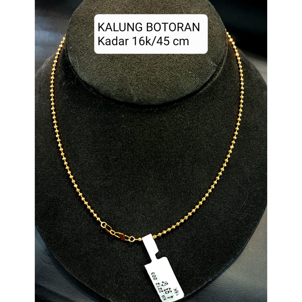 Kalung model merica botoran ringan kadar 700 16karat fashion wanita