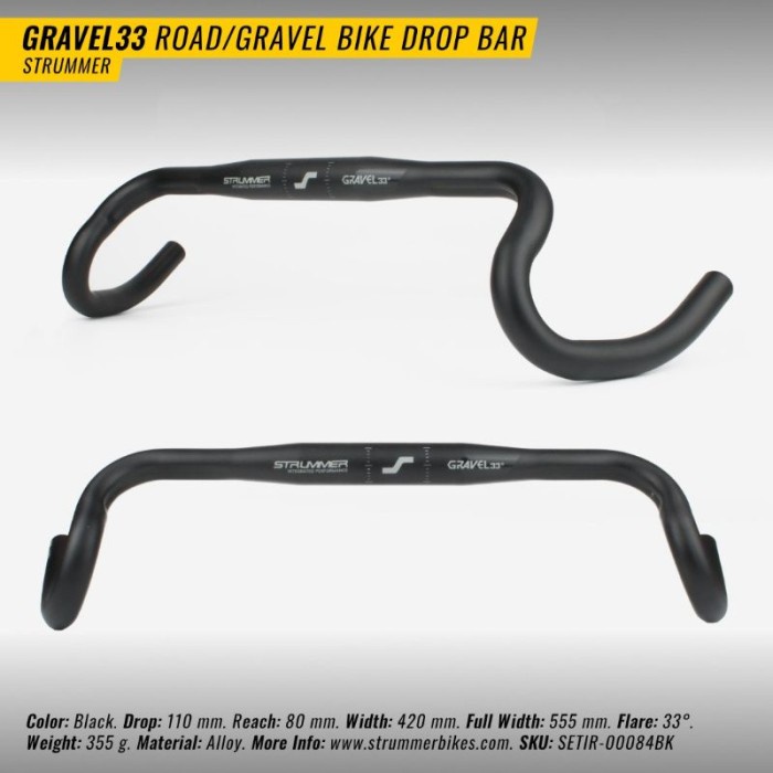 Stang Dropbar Handlebar Gravel Strummer Flare