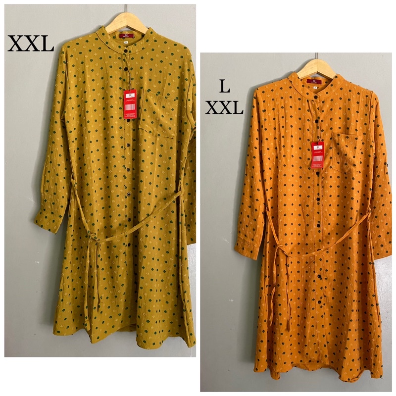 3c long tunic crinkle uragiri