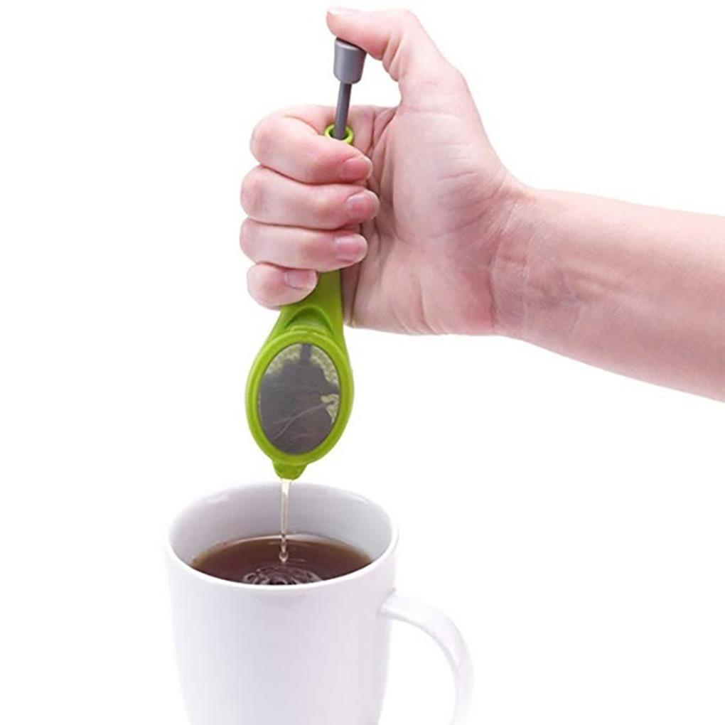 Tea Infuser Spoon Reusable Tea Strainer Saringan Teh Anti Air Alat Teh Silikon Penampilan Indah Untuk Camping