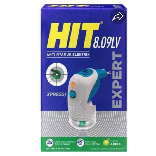 HIT EXPRES NONSTOP ALAT PLUS REFILL 45ML