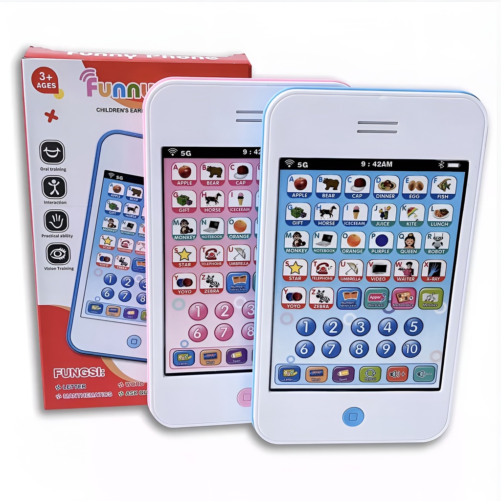 Mainan Telephone Anak Musical | Mainan Anak Laki Laki Perempuan 1-2-3-4-5 Tahun Funny Phone | Mainan Edukasi Anak Cowok
