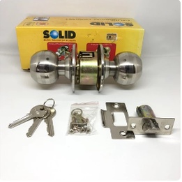 kunci bulat kamar mandi solid C604x400 dengan anak kunci. stainless