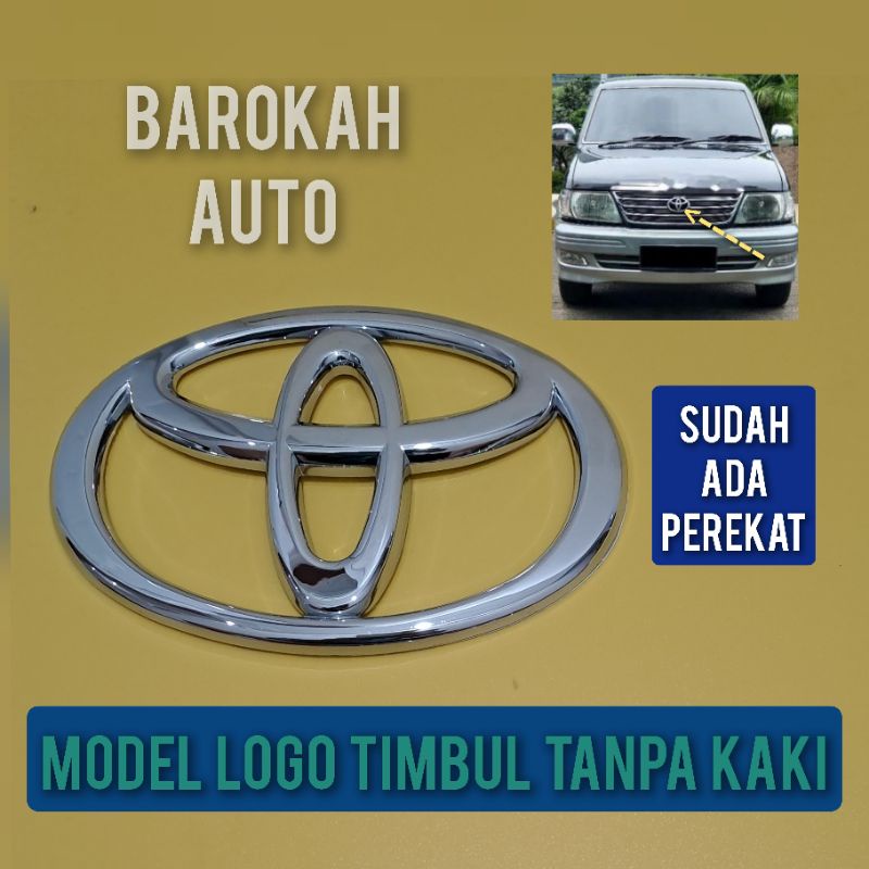 emblem logo toyota depan mobil kijang krista lgx model tempel