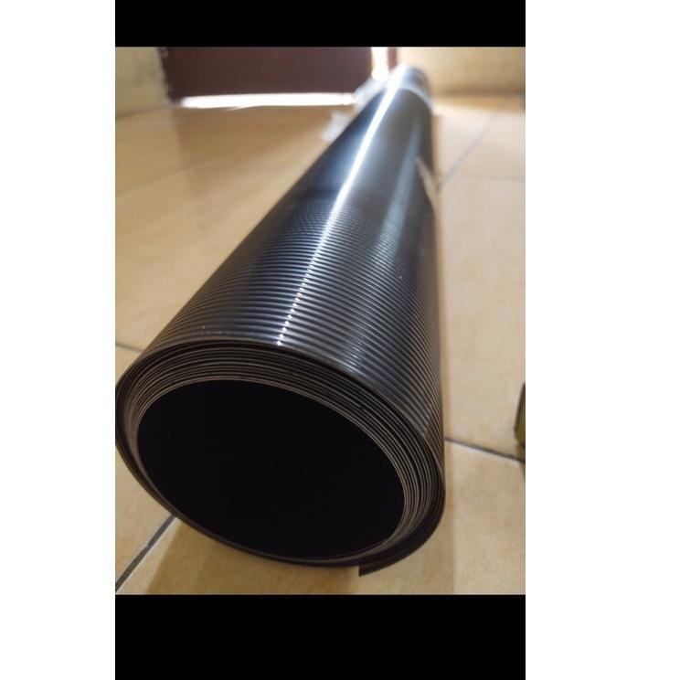 Harga Promo PLASTIK PAGAR Hitam & Putih Motif GARIS . Tinggi 1 mtr . Plastik Penutup Pagar . Fibre p