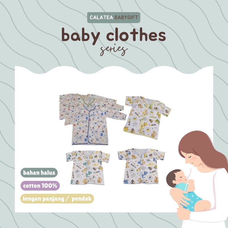 Baju Bayi Baru lahir (0-6 bulan) / Newborn Bahan Super Halus