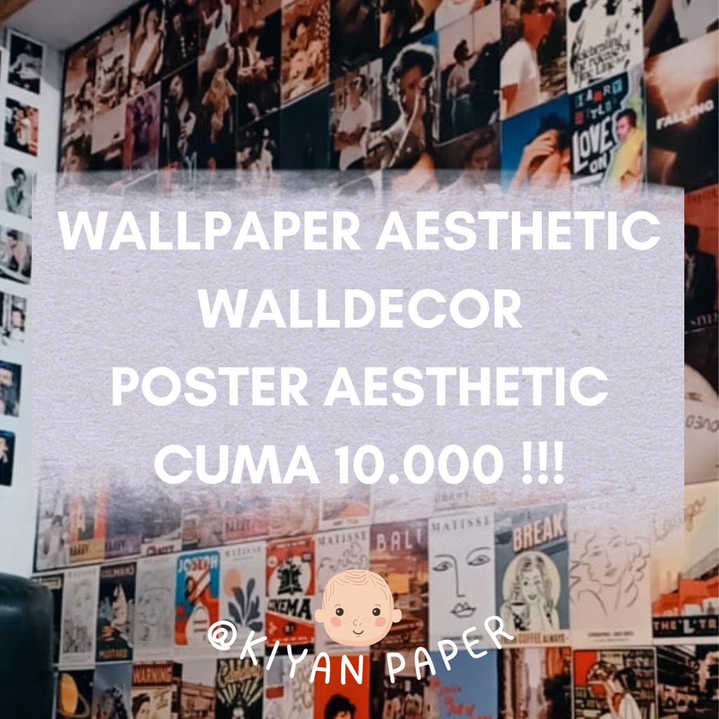 Wallpaper Aesthetic || Walldecor Aesthetic || Poster Aesthetic Murah