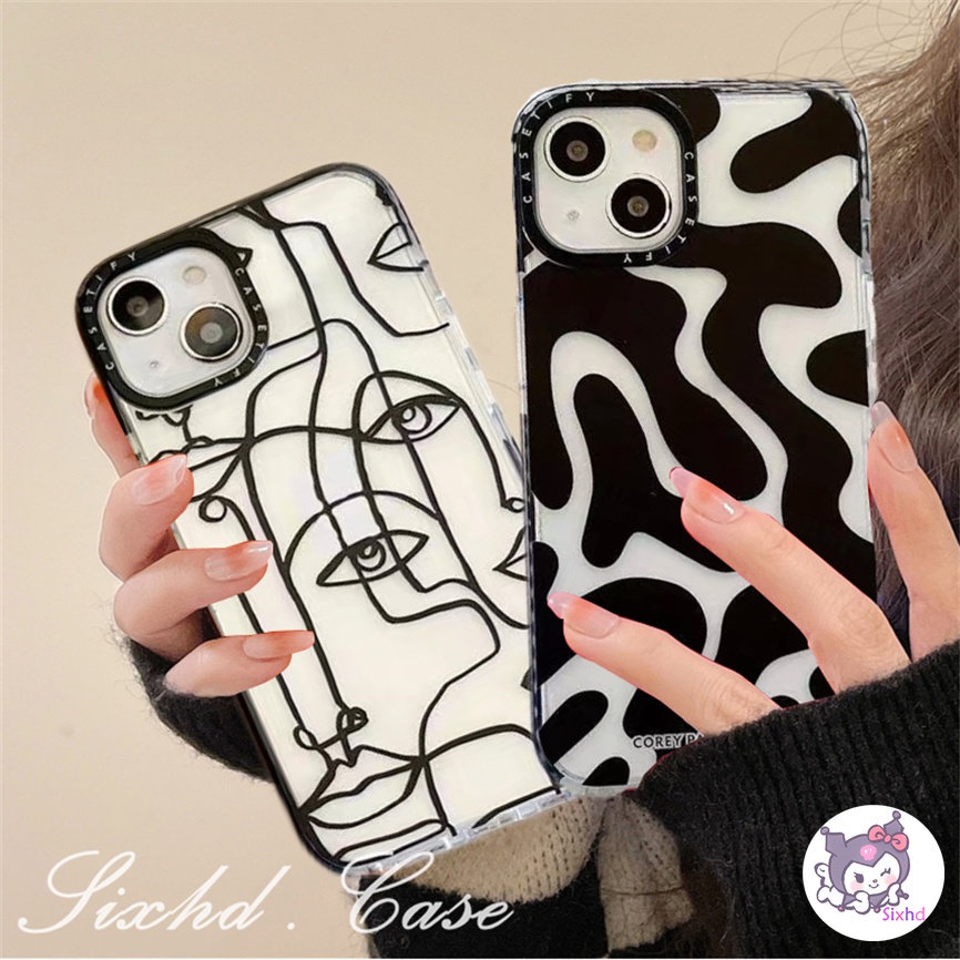 Compatible For iPhone 14 13 12 11 Pro Max SE2020 X XR Xs Max 7 8 6 6s Plus Abstract Geometric Pattern Fashion Lens Protection Phone Case Soft Shockproof Cover