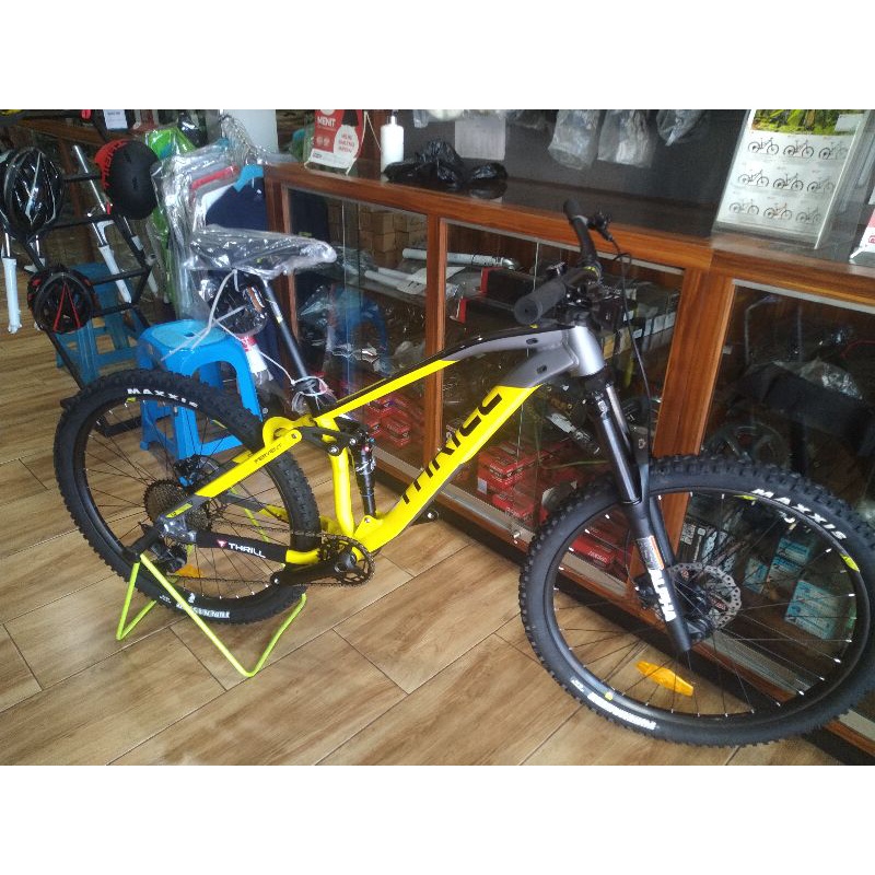 SEPEDA MTB THRILL FERVENT T140 1.0 GREY YELLOW 2021-2022