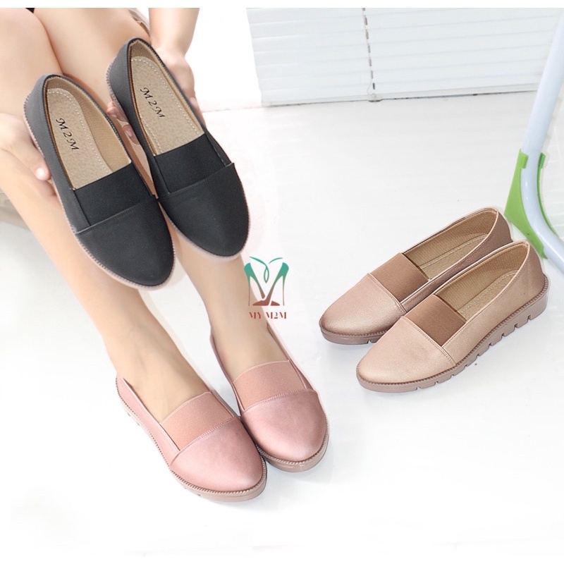 Mym2m Sepatu Wanita Slip On Kasual Terlaris Keslina