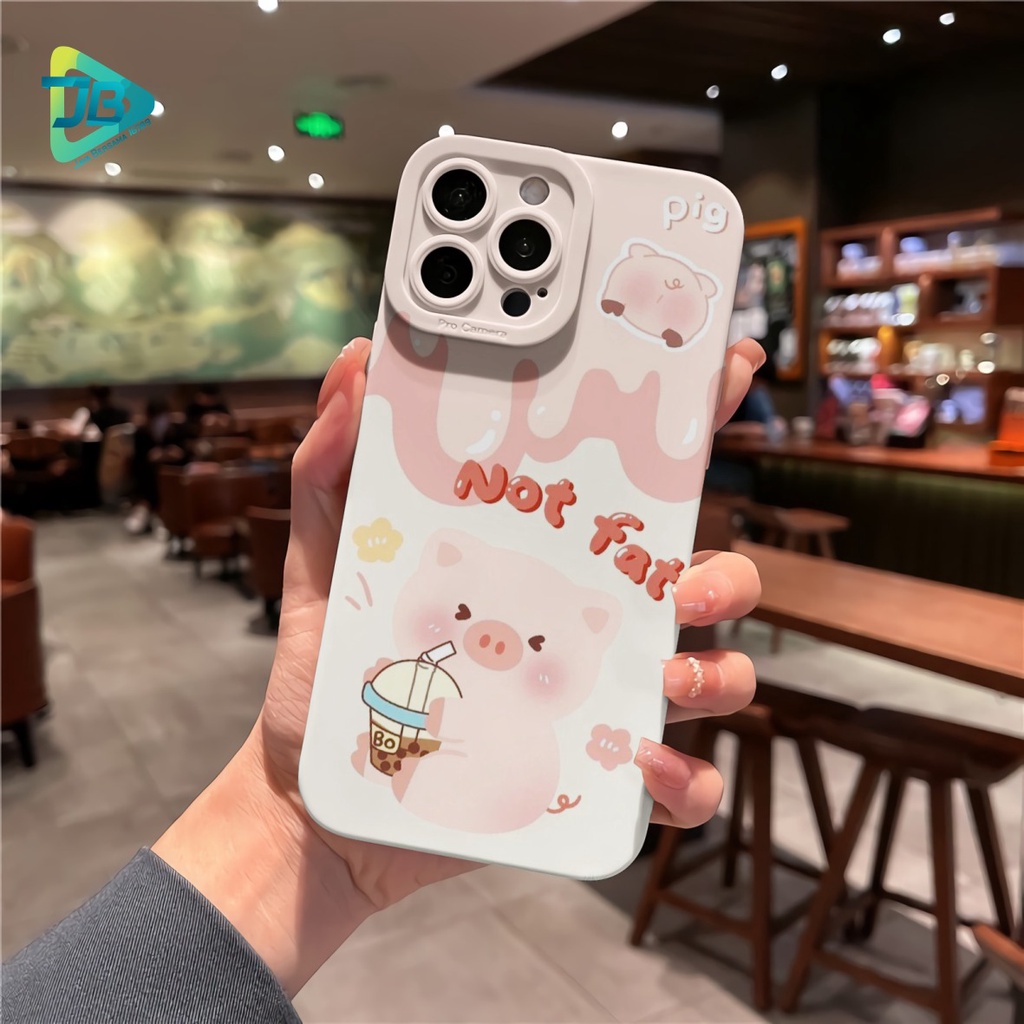 CUSTOM CASE SOFTCASE SILIKON PROCAMERA PIG CUSTOM XIAOMI REDMI 6A 8 8A PRO 9 9A 9C 10A NOTE 8 9 10 10S POCO M3 M4 JB6418