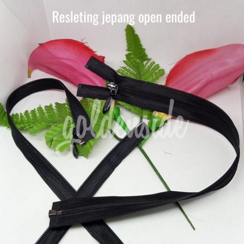 Resleting jepang open end / Resleting kamisol merek KCC / Resleting jaket tipis per pcs /Resleting Kebaya per pcs