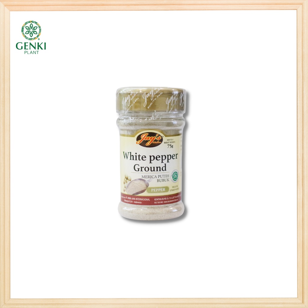 

Jay's White Pepper Ground (Merica Putih Bubuk) - 75 g