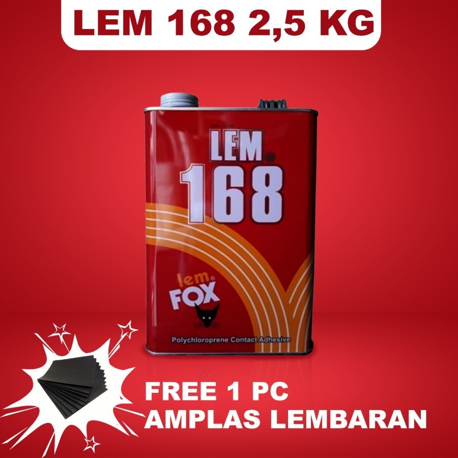 

Promo Lem Kuning HPL Furniture Mebel Fox 168 Galon 2,5 kg Free Amplas