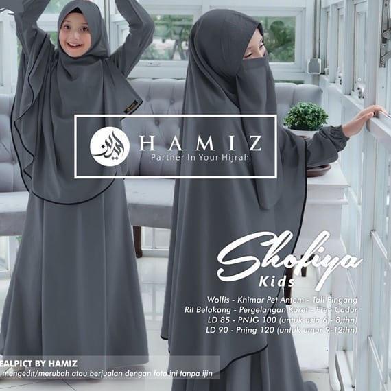 Promo 6.6 Gamis Anak Shofiya Kids Gamis Remaja Syar'i Wolfis Alandra Set Jilbab Dan Cadar Original A