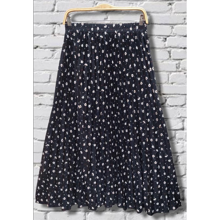 ROK PLISKET MOTIF BUNGA SUN KECIL / ROK BUNGA SUN KECIL