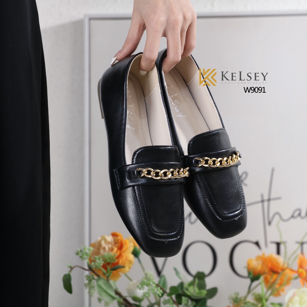 (GRATIS ALAS KAKI) Nicole Sepatu Docmart Wanita / Sepatu Loafer Kelsey w9091