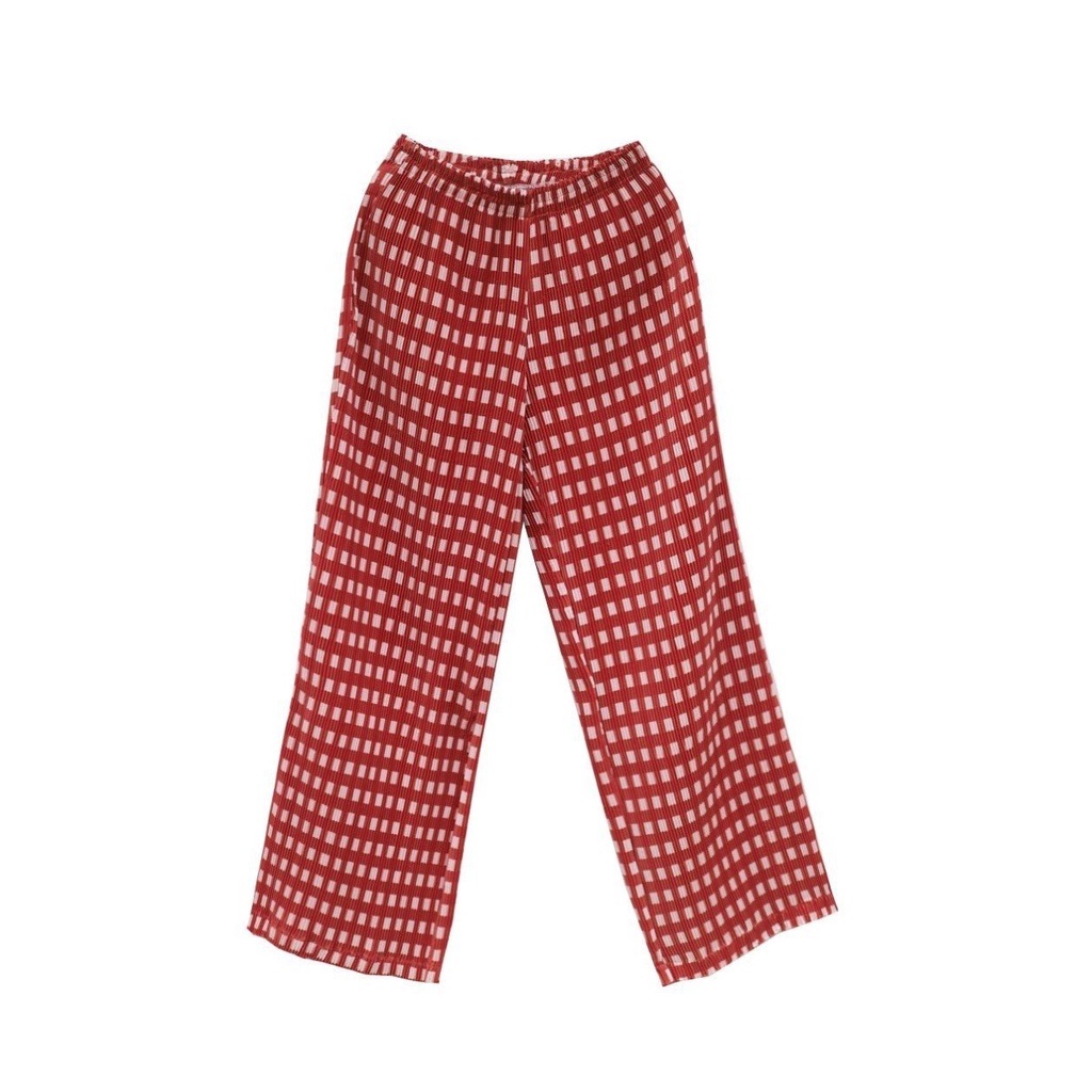 Nadjani Chilla pleats pants Red