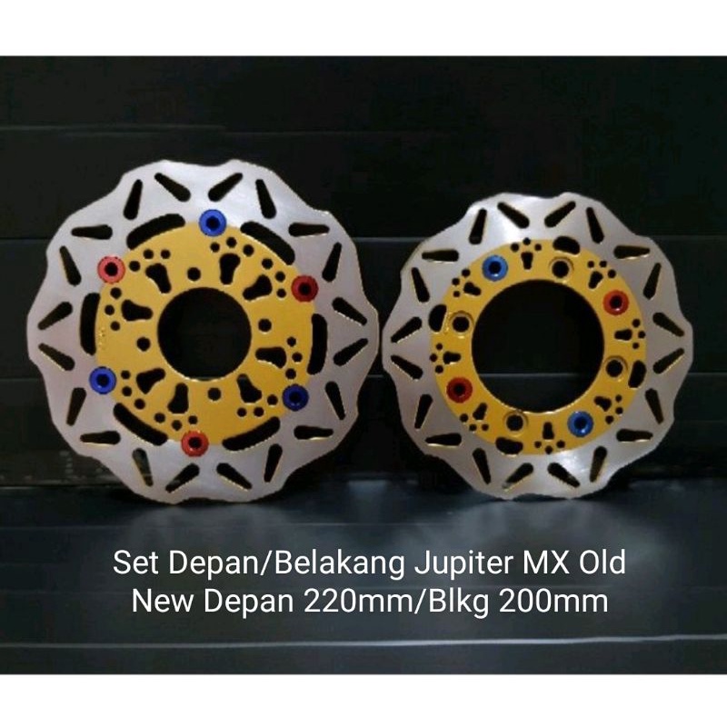 Disc Cakram Depan Belakang Variasi Ukuran Standar Depan 220mm Belakang 200mm Motor Jupiter MX Old Jupiter MX New