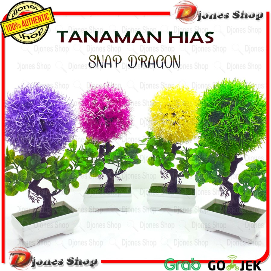 TANAMAN BUNGA PLASTIK DEKORASI RUMAH TANAMAN HIAS TERLARIS GROSIR IMPORT (SNAP DRAGON)