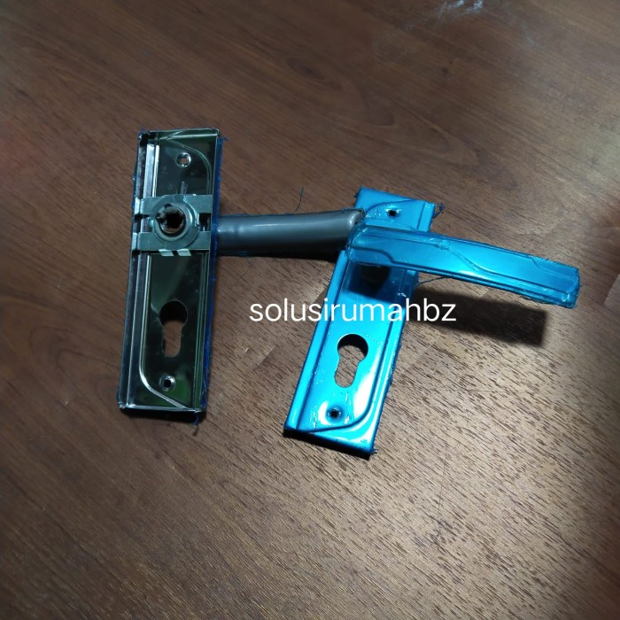 gagang kunci pintu 1pasang rumah ukuran handle kecil 15cm spare handel pegangan 15 cm x 5 cm an