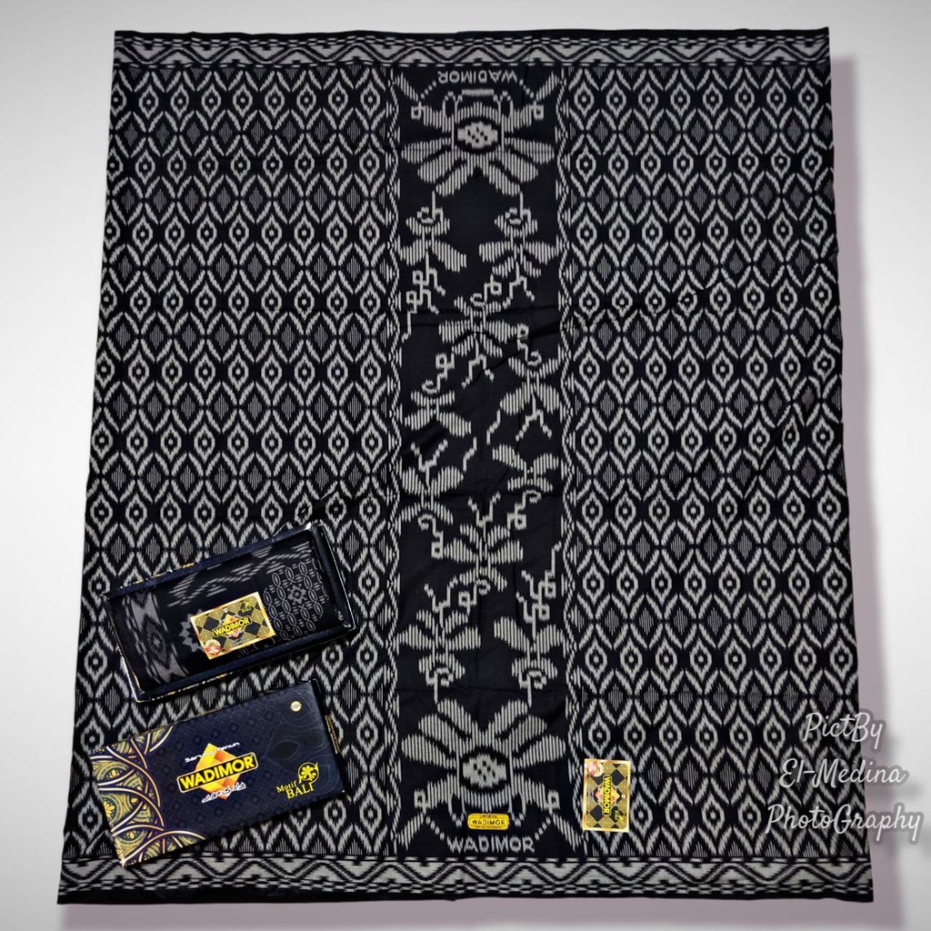Sarung Wadimor Dewasa Motif Batik Bali Terbaru Black Series