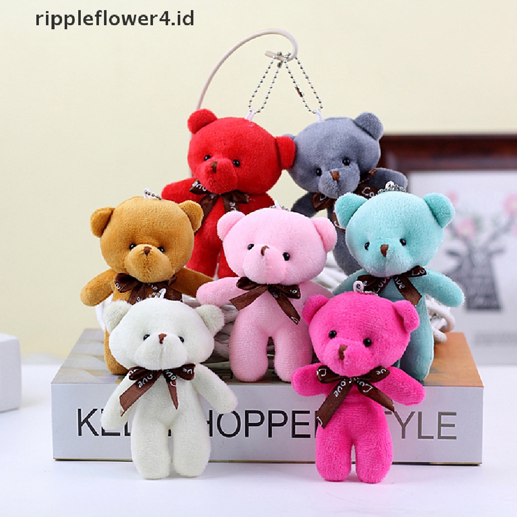 {rippleflower4.id} Beruang Mainan Mewah Boneka Boneka Boneka Beruang Mini Mainan Beruang Liontin Kostum Kreatif Liontin Pesta Pernikahan Gantungan Kunci Tas Liontin Boneka Boneka~