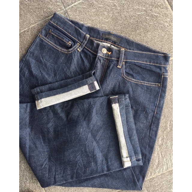 UNIQLO JEANS RAW DENIM SECOND BRANDED ORI SIZE 29 / 30