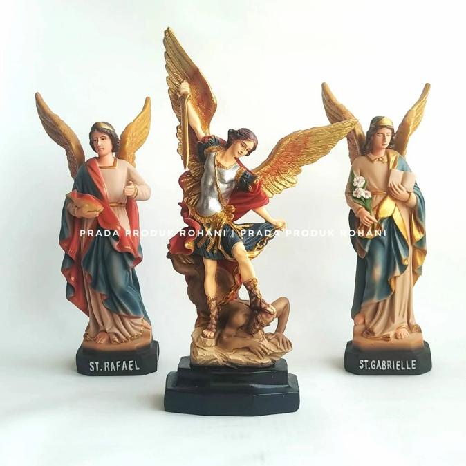Patung Malaikat Tuhan/St.Mikael/St.Rafael/St.Gabriel 20Cm