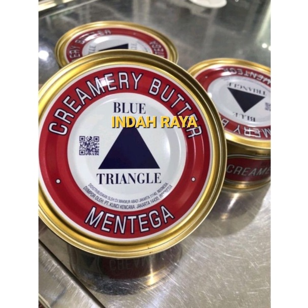 CREAMERY BUTTER BLUE TRIANGLE 340G/ mentega segitiga biru/ mentega caping