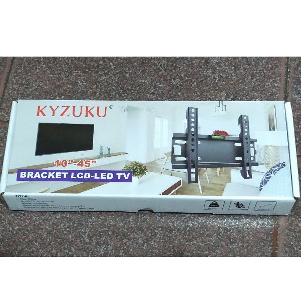 Bracket TV LED LCD 10&quot; - 45&quot; inc / inch plus WATER PASS (pengatur rata)
