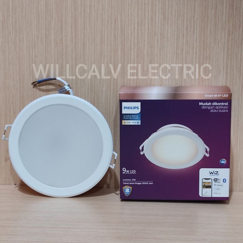 Lampu Philips Downlight led Smart wifi 9W TW Tunable white kuning putih