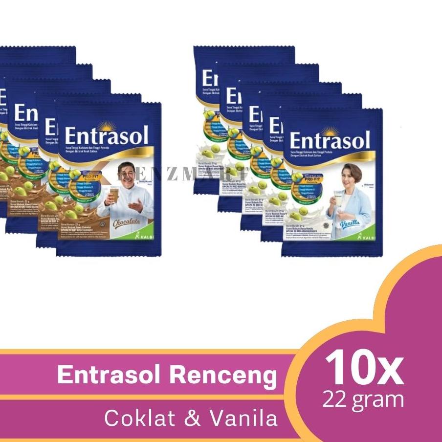 

Entrasol Renceng isi 10 Sachet / Susu Bubuk Tinggi Kalsium Membantu Memelihara Kepadatan Tulang