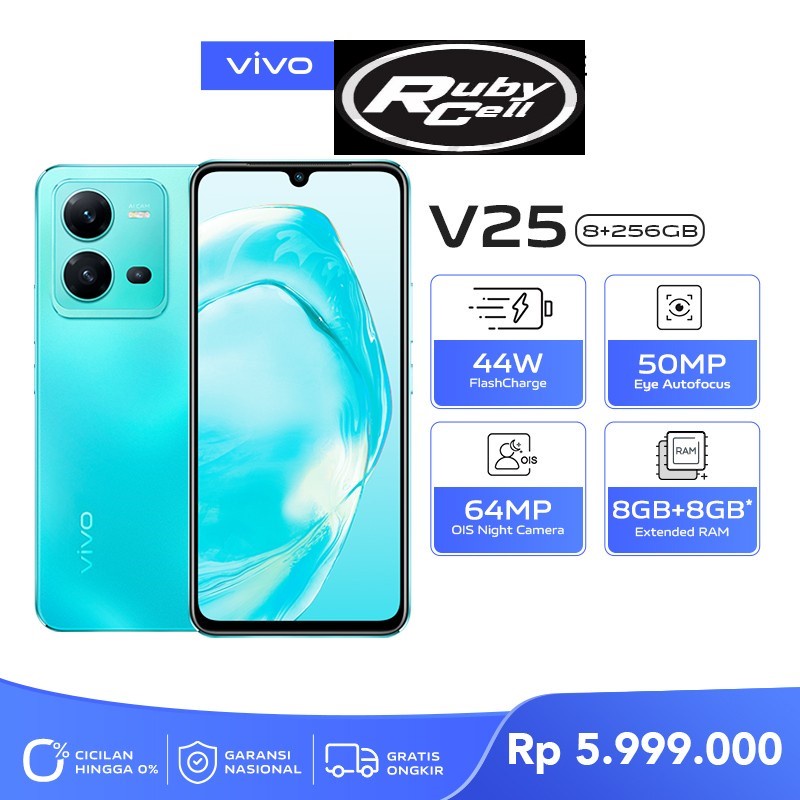 vivo V25 (8/256) - 64MP OIS Night Camera, 50MP Eye Autofocus